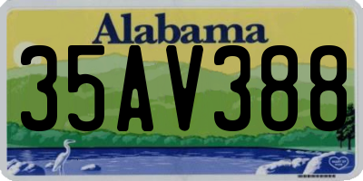 AL license plate 35AV388