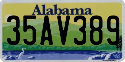 AL license plate 35AV389