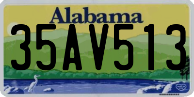 AL license plate 35AV513