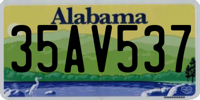 AL license plate 35AV537