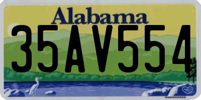 AL license plate 35AV554