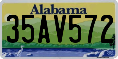 AL license plate 35AV572