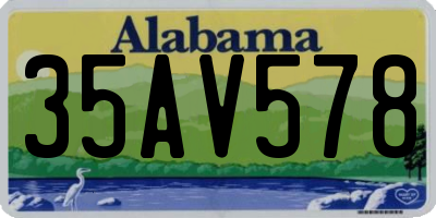 AL license plate 35AV578