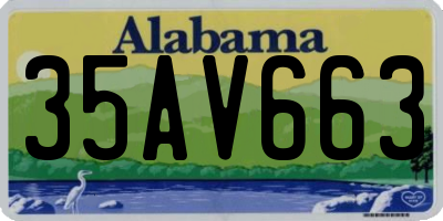 AL license plate 35AV663