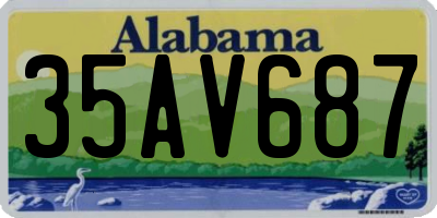 AL license plate 35AV687