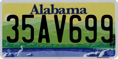 AL license plate 35AV699