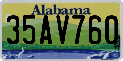 AL license plate 35AV760