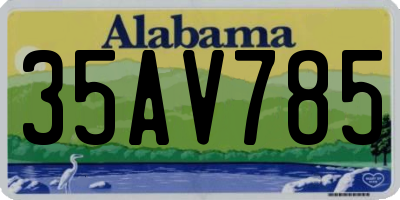 AL license plate 35AV785