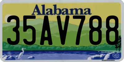 AL license plate 35AV788