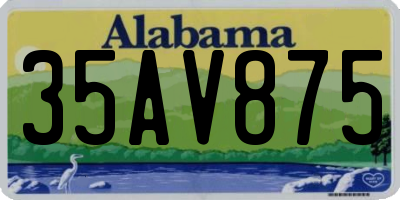 AL license plate 35AV875