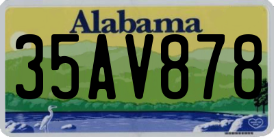 AL license plate 35AV878