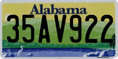 AL license plate 35AV922