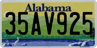 AL license plate 35AV925