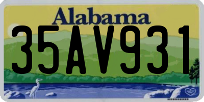 AL license plate 35AV931
