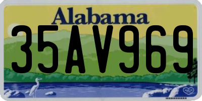AL license plate 35AV969