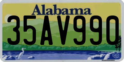 AL license plate 35AV990