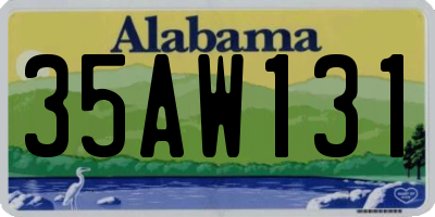AL license plate 35AW131