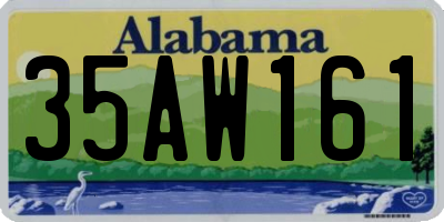 AL license plate 35AW161