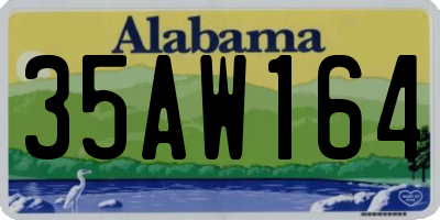 AL license plate 35AW164