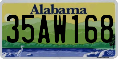 AL license plate 35AW168