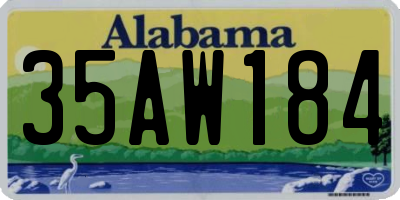 AL license plate 35AW184