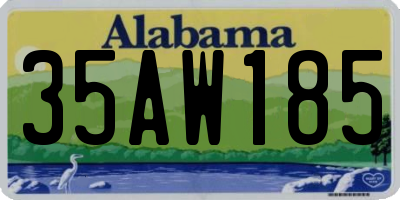 AL license plate 35AW185