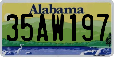 AL license plate 35AW197