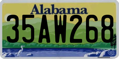 AL license plate 35AW268