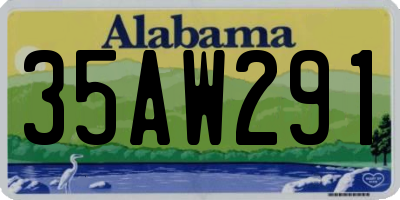 AL license plate 35AW291