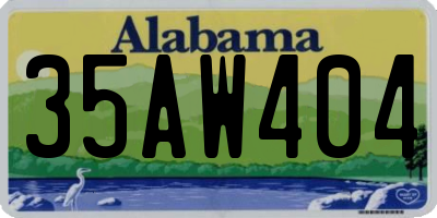 AL license plate 35AW404
