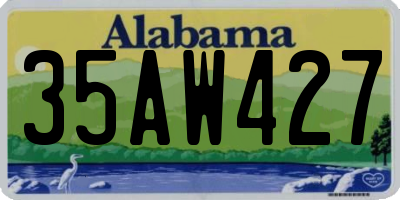 AL license plate 35AW427