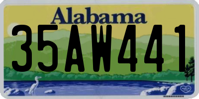 AL license plate 35AW441