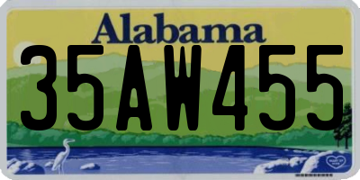 AL license plate 35AW455
