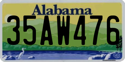 AL license plate 35AW476
