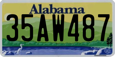 AL license plate 35AW487