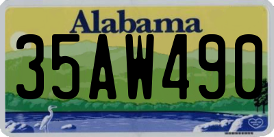 AL license plate 35AW490