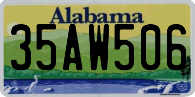 AL license plate 35AW506