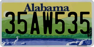 AL license plate 35AW535