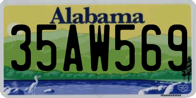 AL license plate 35AW569