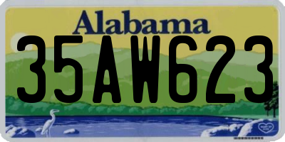 AL license plate 35AW623