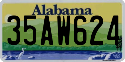 AL license plate 35AW624