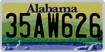 AL license plate 35AW626