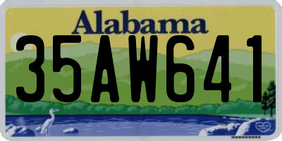 AL license plate 35AW641
