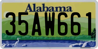 AL license plate 35AW661