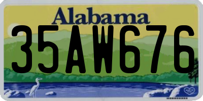 AL license plate 35AW676