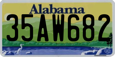 AL license plate 35AW682