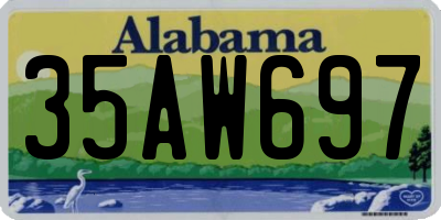 AL license plate 35AW697
