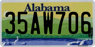 AL license plate 35AW706