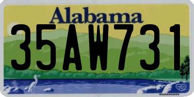 AL license plate 35AW731