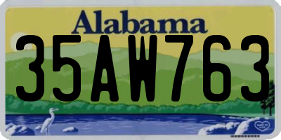 AL license plate 35AW763
